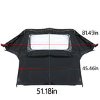 Convertible Soft Top for Miata (1990–2005) Black Plastic