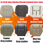 Driver Bottom Seat Cover for Chevy Silverado Sierra Tahoe (2003–2006)