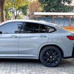 Gloss Black Rear Window Louver Vent Cover for BMW X4 G02 (2018–2024)