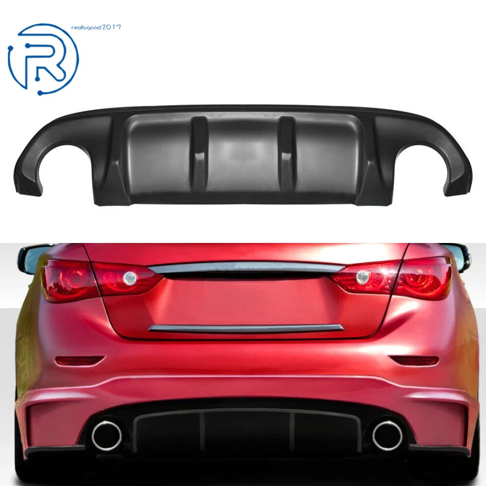Rear Bumper Lip Spoiler Diffuser for Infiniti Q50 (2014–2017)