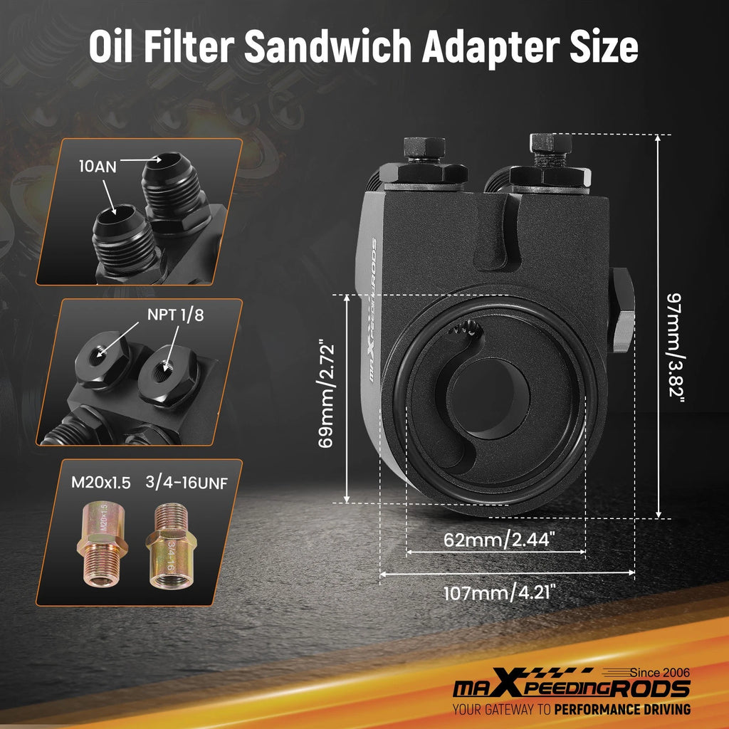 Oil Cooler Kit for Universal Applications (10AN)