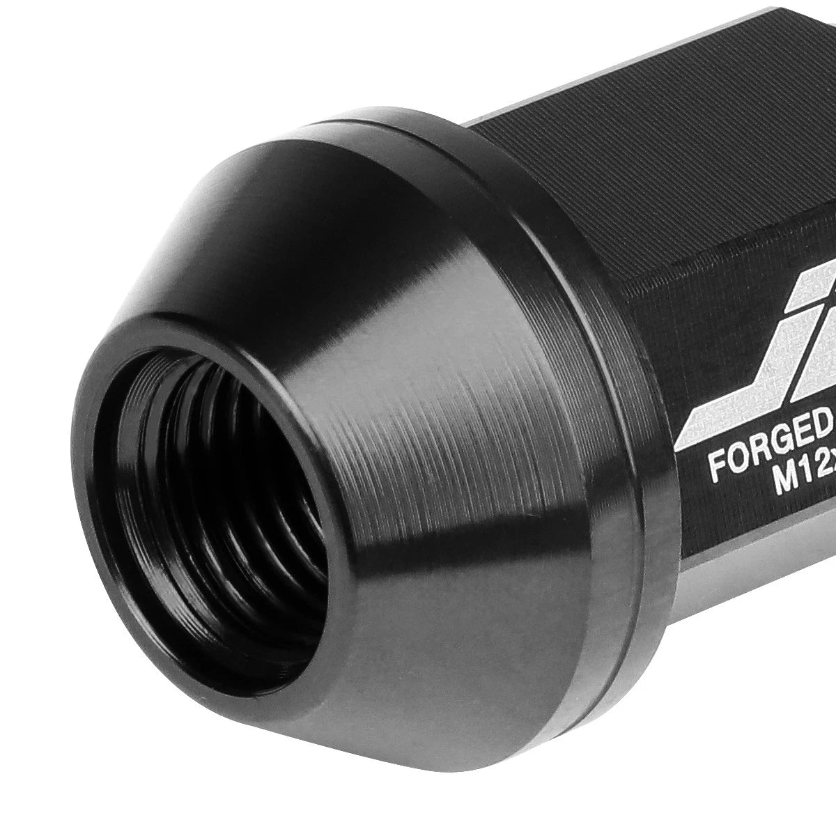 20Pcs J2 7075 Forged Aluminum M12x1.25 Close-End Lug Nut Set w/Adapter Black