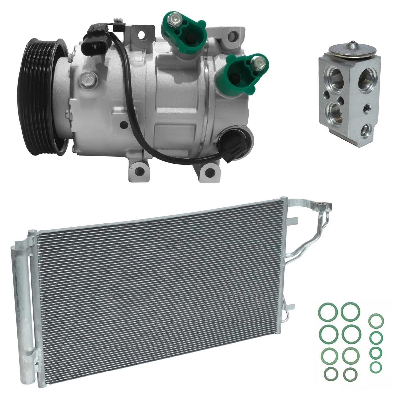 A C Compressor Kit with Condenser for Hyundai Sonata 2.4L (2011–2014)