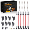 8x Ignition Coil, Spark Plug & Wire Set for Chevy Silverado 1500 2500 (D514A)