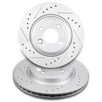 Set of 4 Front Disc Rotors + Ceramic Brake Pads for Mini Cooper (2002–2006)