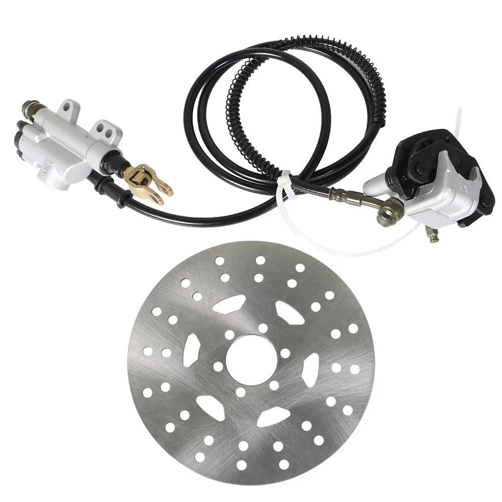 Rear Hydraulic Brake Caliper Assembly & Disc Rotor Kit for Go-Kart