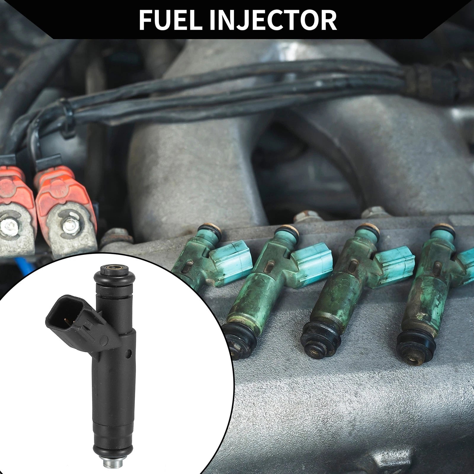 Fuel Injector No.YF1Z9F593AD for Ford Ranger (2001–2003) 3.0L Black
