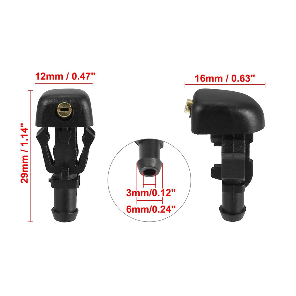Set of 4 Windshield Washer Nozzles for Ford F150 E150 E250 E350 (2004–2013) 3W7Z17603AA