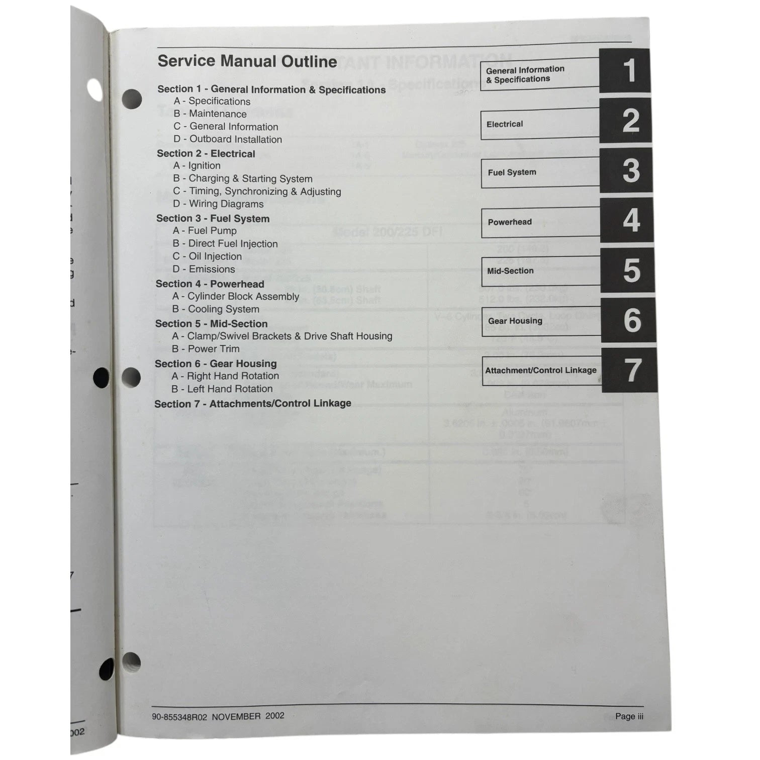 Direct Fuel Injection Service Manual for Mercury OptiMax 200/225 (1999–2006)