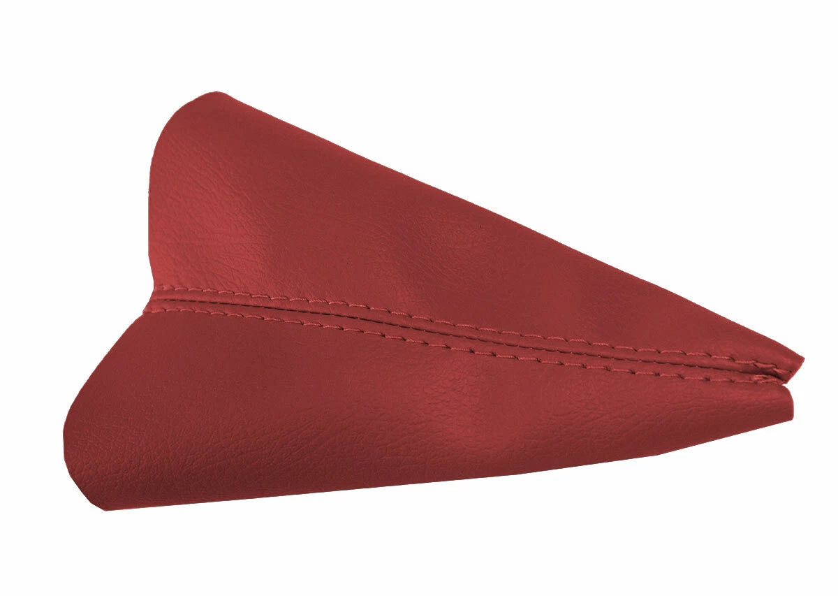 Leather Manual Shift Boot Cover for Volvo C30 C70 S40 (2004–2013) Red