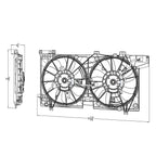 Replacement Engine Cooling Fan Assembly for Ford Ranger (2011–2018)