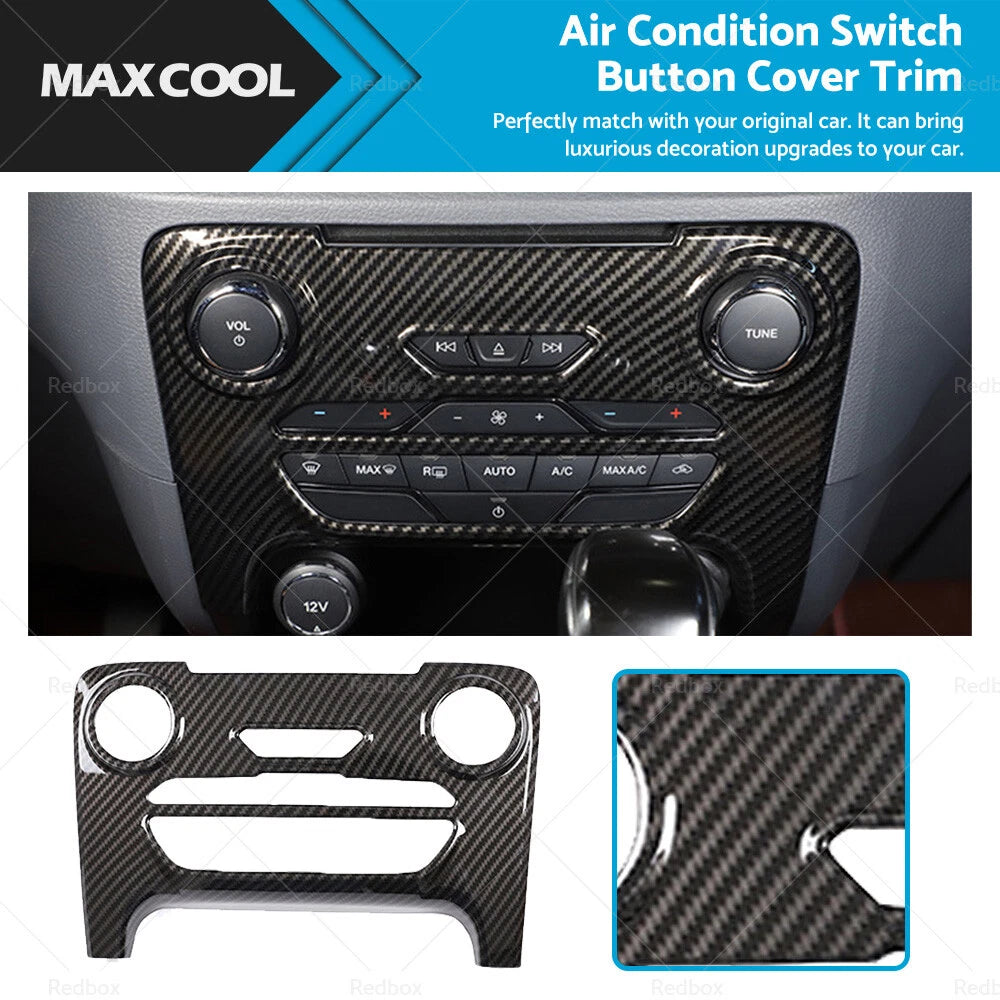 Air Condition Switch Button Cover Trim for Ford Ranger (2015–2021) ABS