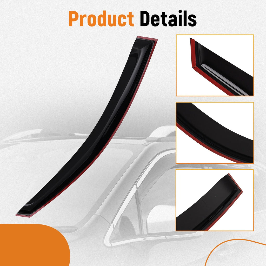 Set of 4 Rain Guards Wind Deflectors for Lexus IS250 IS350 (2006–2012)