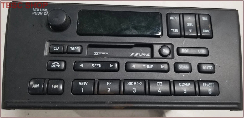 Alpine AM FM Radio Tape Player for Lincoln LS (2000–2002) XW4F-18C870-BH
