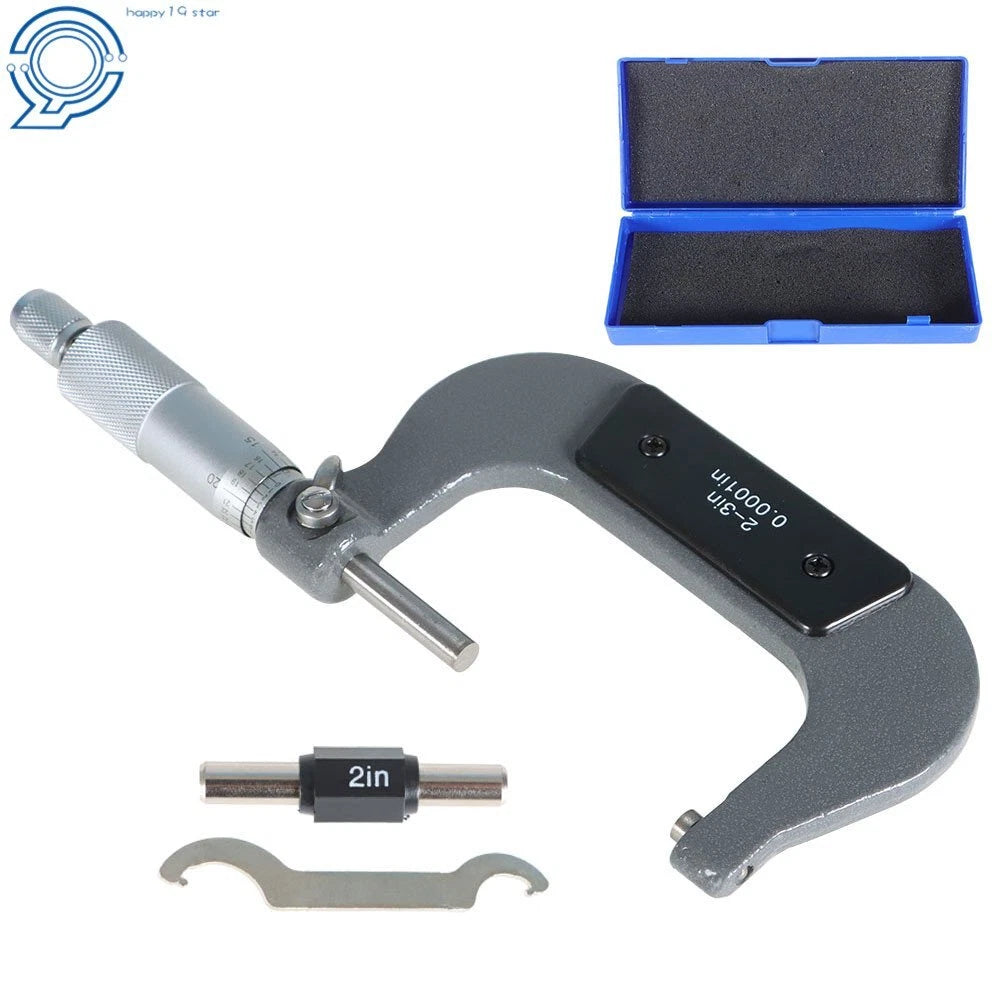 2-3" Outside Micrometer for Precision Machining (Carbide Tips)