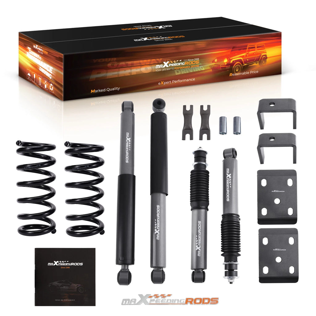 Suspension Drop Kit Shocks for Ford Ranger 2WD (1998–2015) 3"/5" Lower