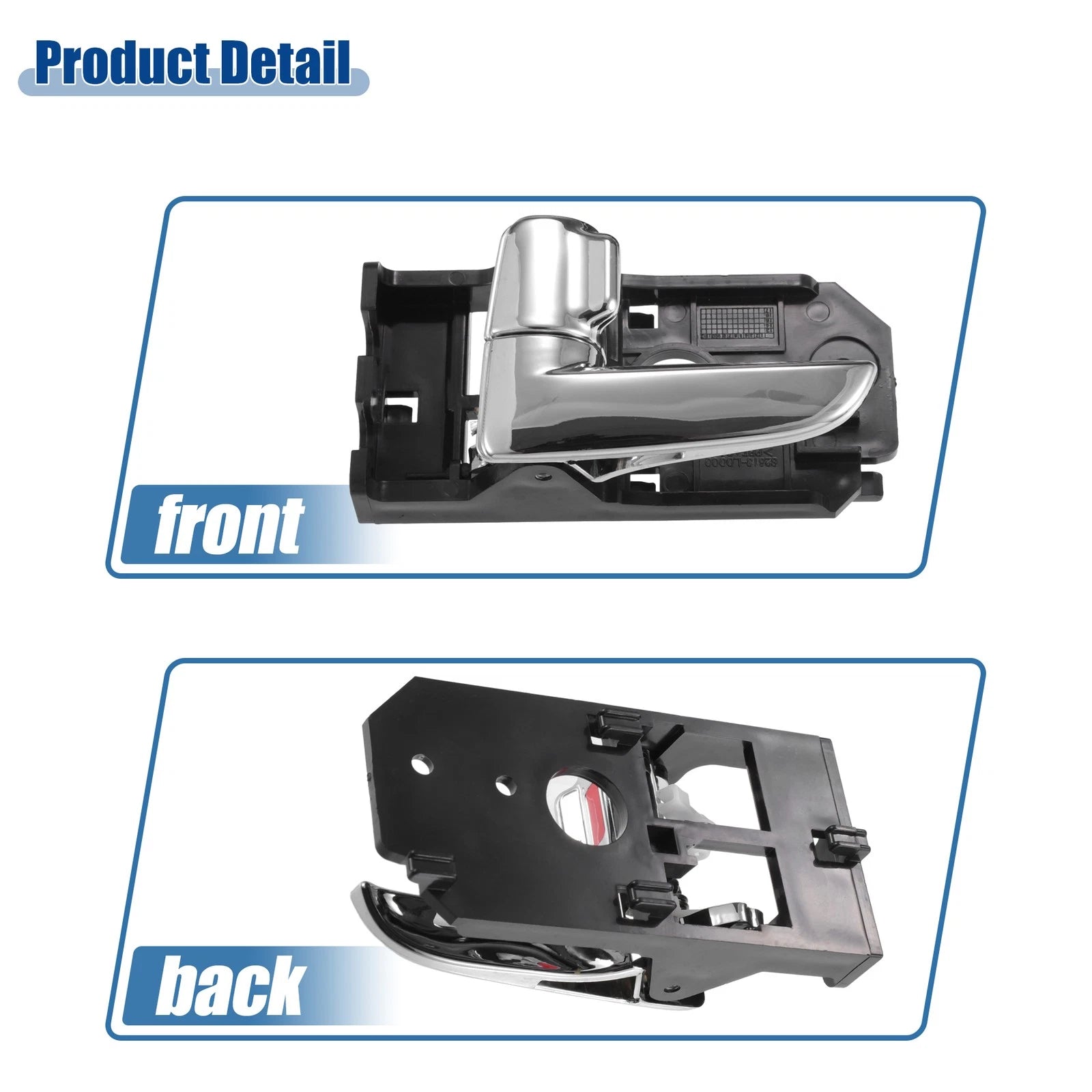 2X Door Handle for Kia Spectra (2000–2009) No. 826102F000GW/826202F000GW
