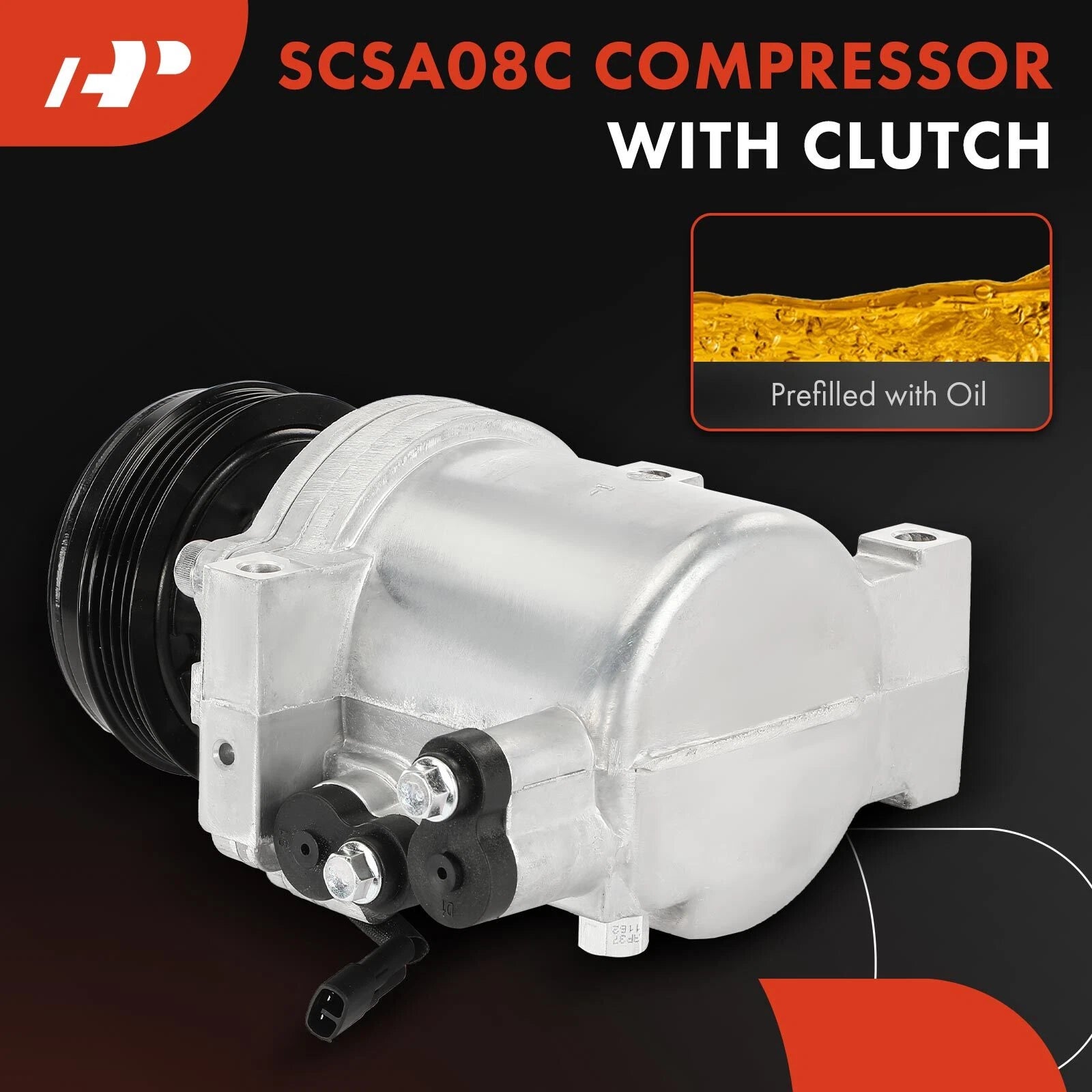 A/C Compressor with Clutch for Subaru Outback Impreza Legacy (2005-2009)