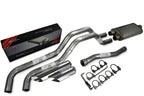 Dual Exhaust 2.5" Side Exit for Nissan Titan (2004–2006) Flow II Slash Tip