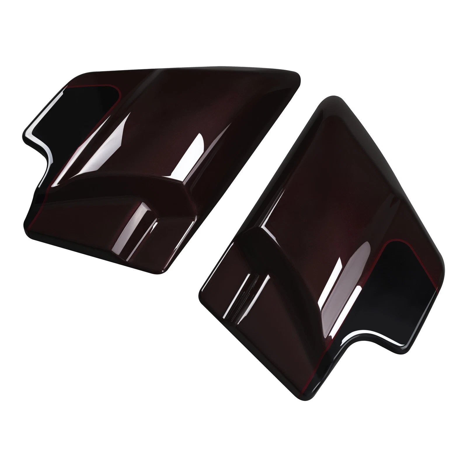 Battery Side Covers for Harley Touring (2009–2023) Midnight Crimson/Vivid Black