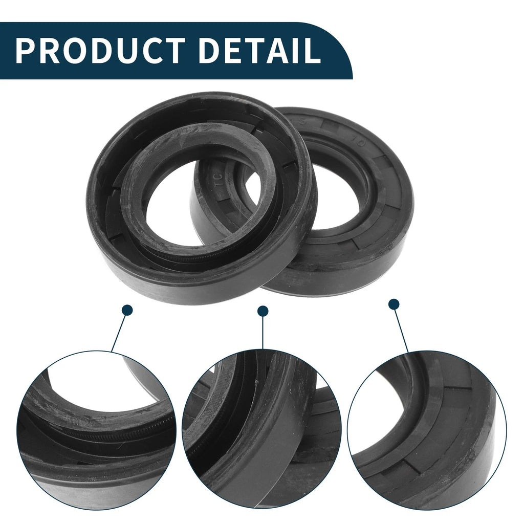 Set of 5 Oil Seal Rotary Shaft Seal NBR Rubber 25x45x10mm