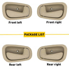 4pcs Inside Inner Door Handle Beige for Toyota Corolla S (1998–2002)