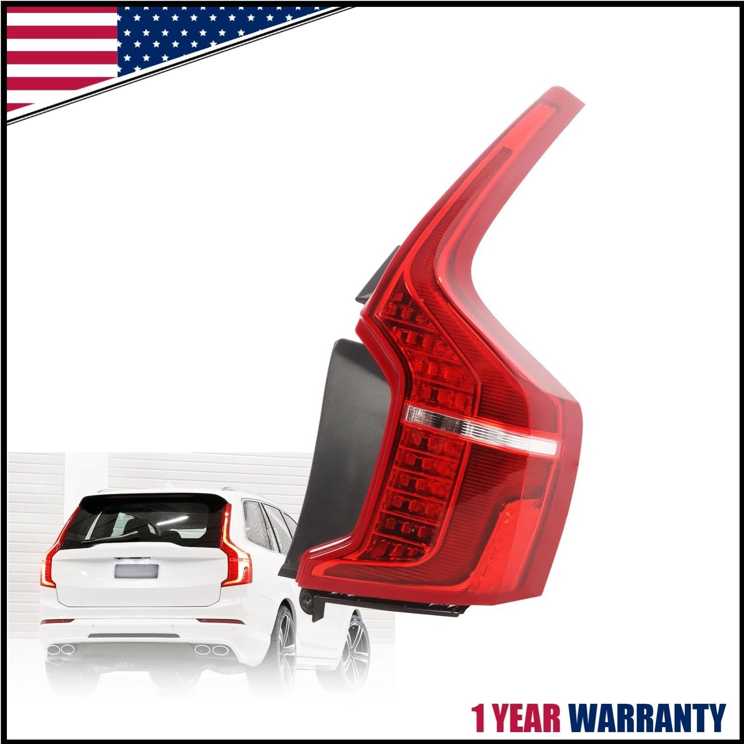 Right Tail Light Assembly for Volvo XC90 (2016–2024) - Clear Lens