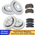 Drilled Brake Rotors and Pads Kit for Ford F-150 (2015–2017)