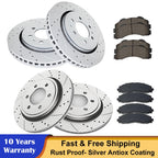 Drilled Brake Rotors and Pads Kit for Ford F-150 (2015–2017)