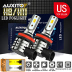 Dual Color LED Fog Light Bulbs for H8 H11 (6000K White/3000K Amber)