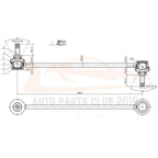 8x sway bars, tie rods, ball joints for Mitsubishi Eclipse (2004–2012)