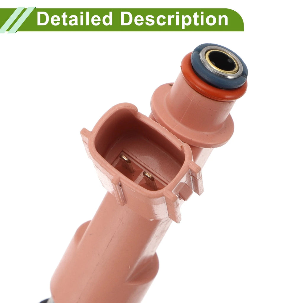 Fuel Injector for Toyota Corolla 2RZ-FE (2009–2013) 1 Pcs Pink Silver Tone