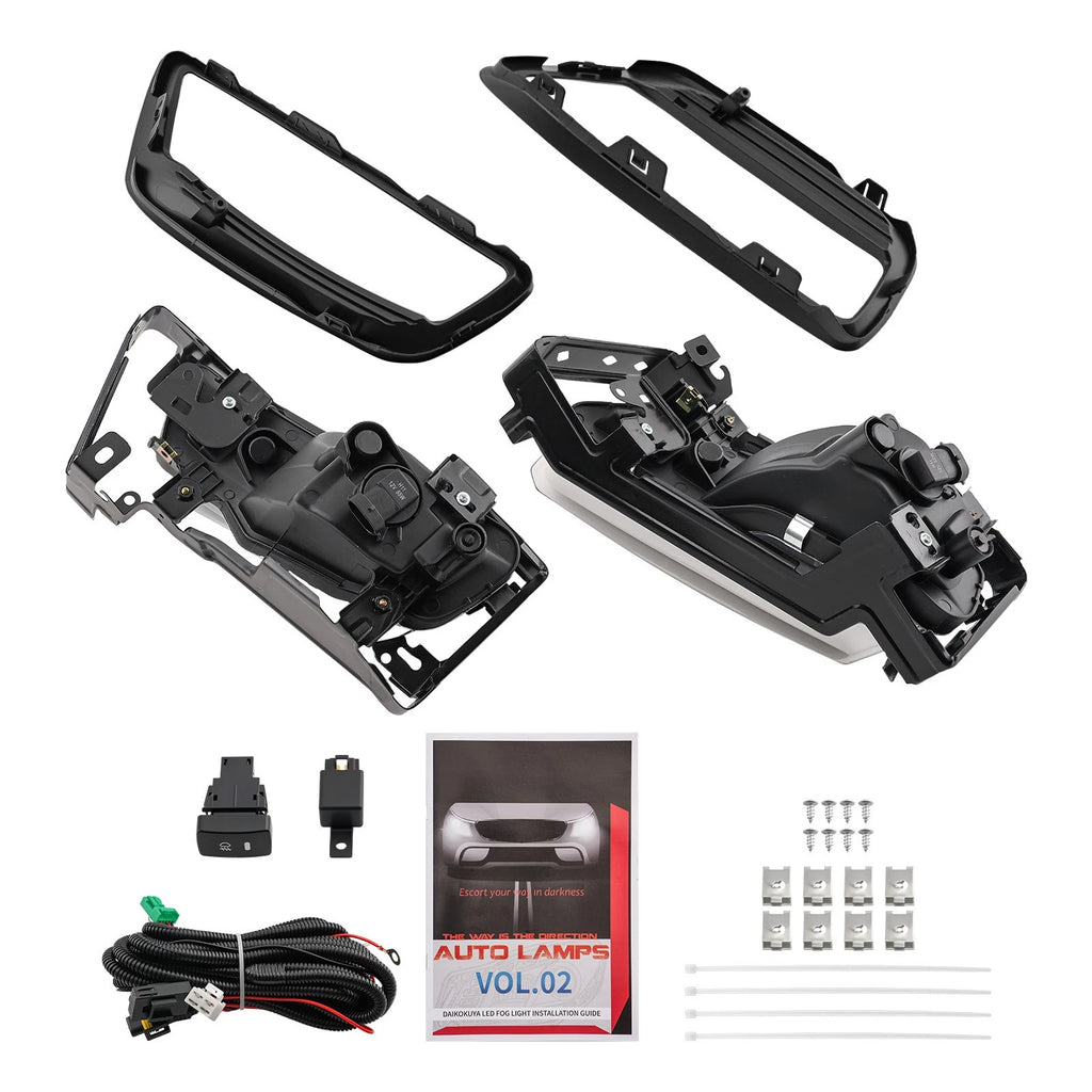 Pair Fog Lights for Honda Accord Sedan (2013–2015) - Clear Lens