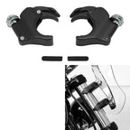 4 x 49mm Windshield Clamps Black for Harley Dyna, V Rod, Sportster