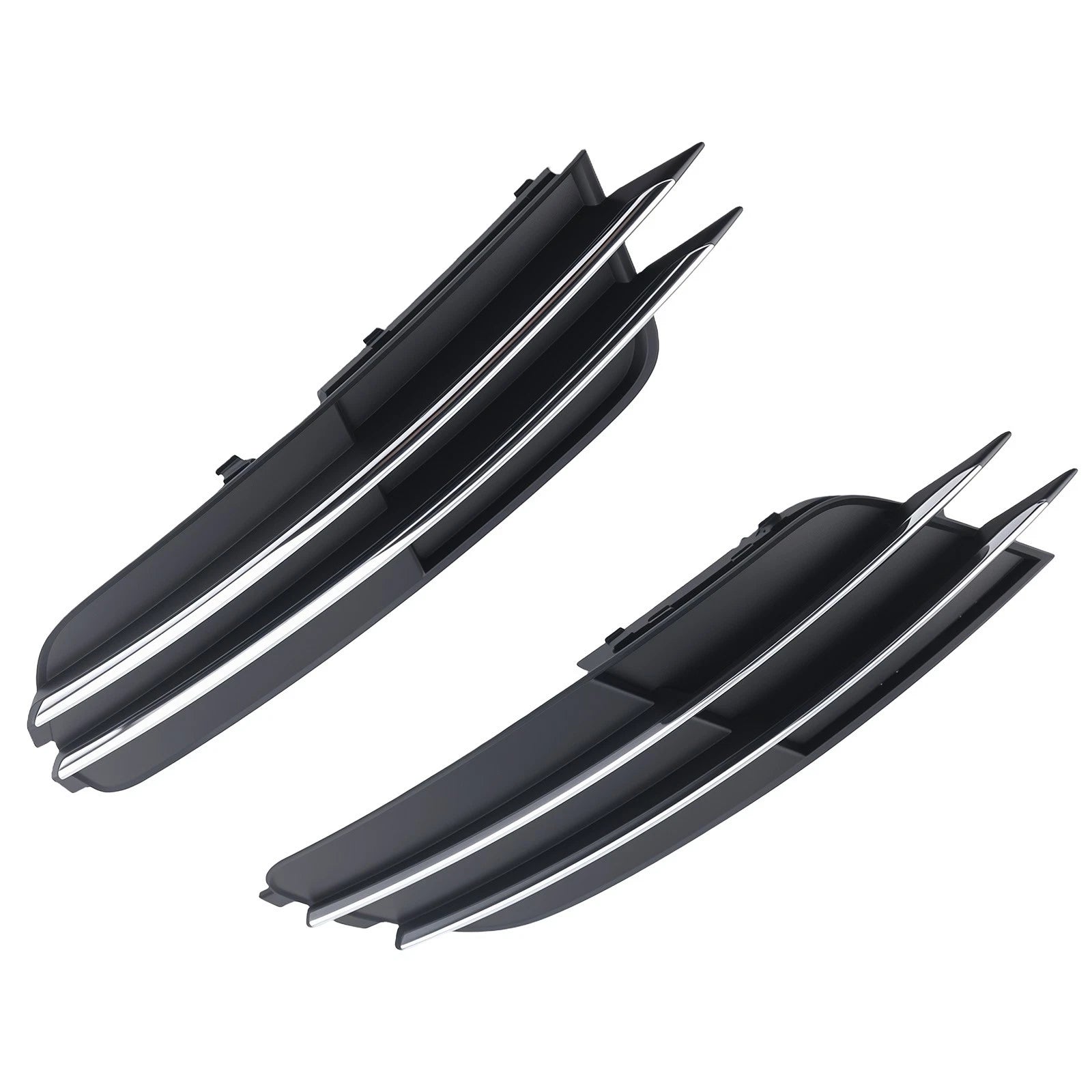 Pair Front Bumper Fog Light Grille for Audi A6 (2012–2015) 4G0807681