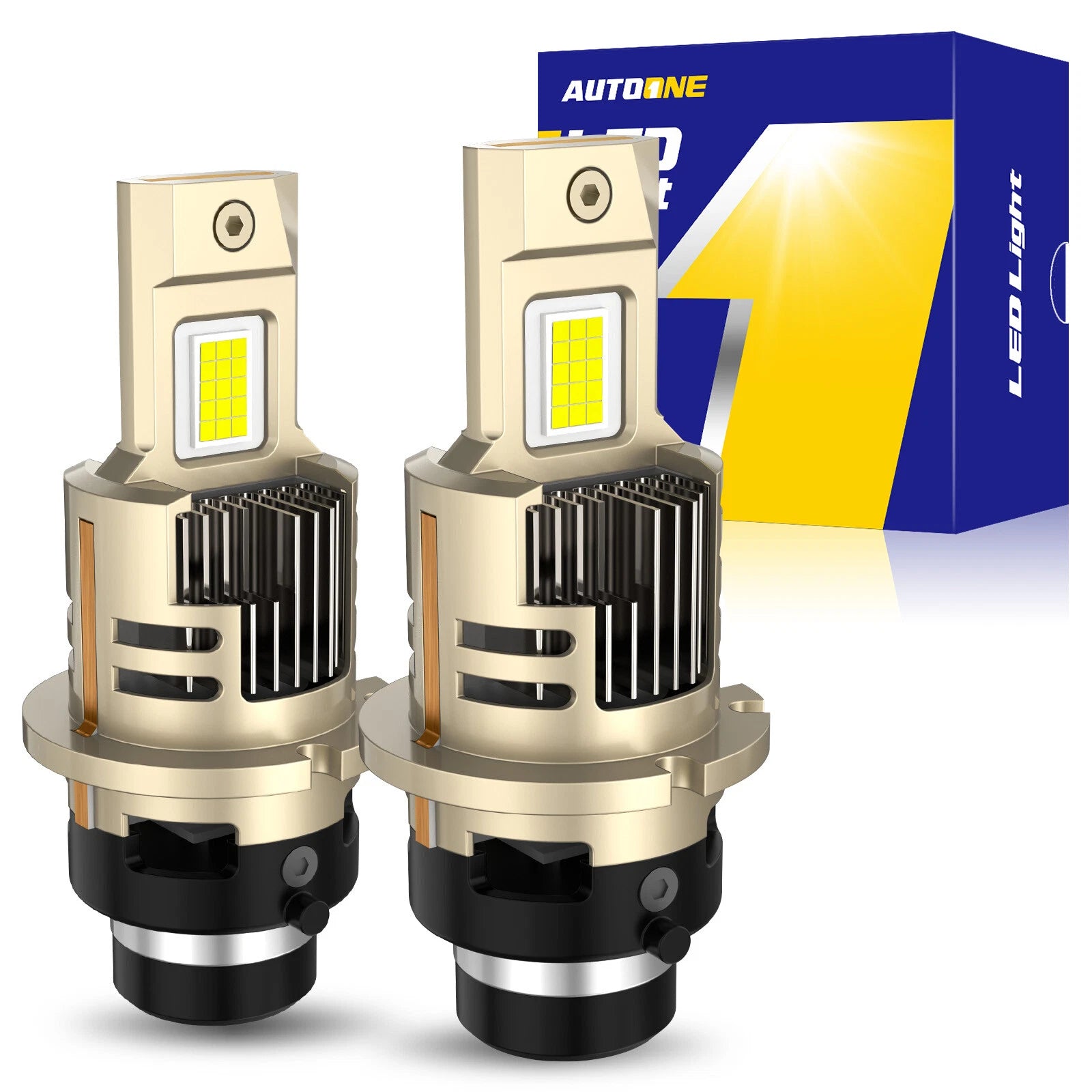 2X LED Headlight Bulbs for D2S D2R (HID Xenon) Conversion Kit