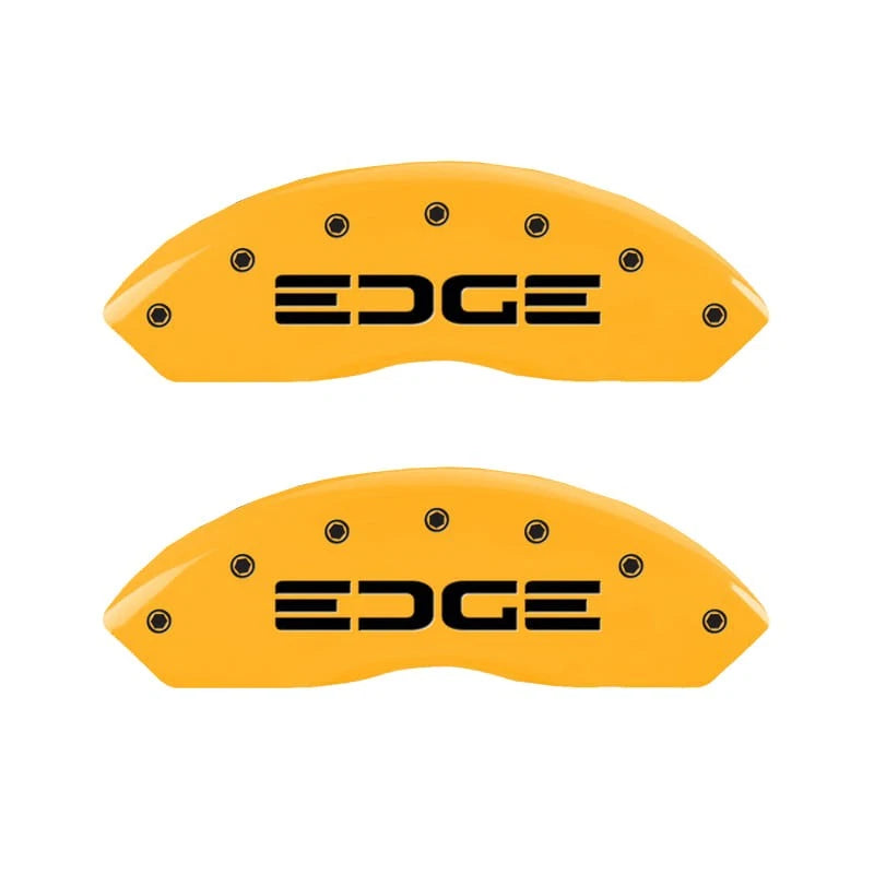 Set of 4 Caliper Covers Yellow Edge Style for Ford Edge (2019–2020)