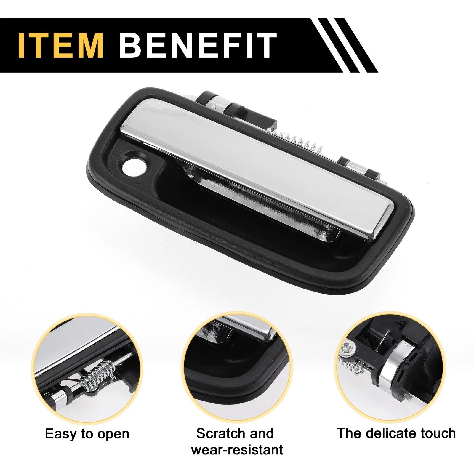 Front Right Exterior Door Handle for Toyota Tacoma (1995–2004) No. 6921035030