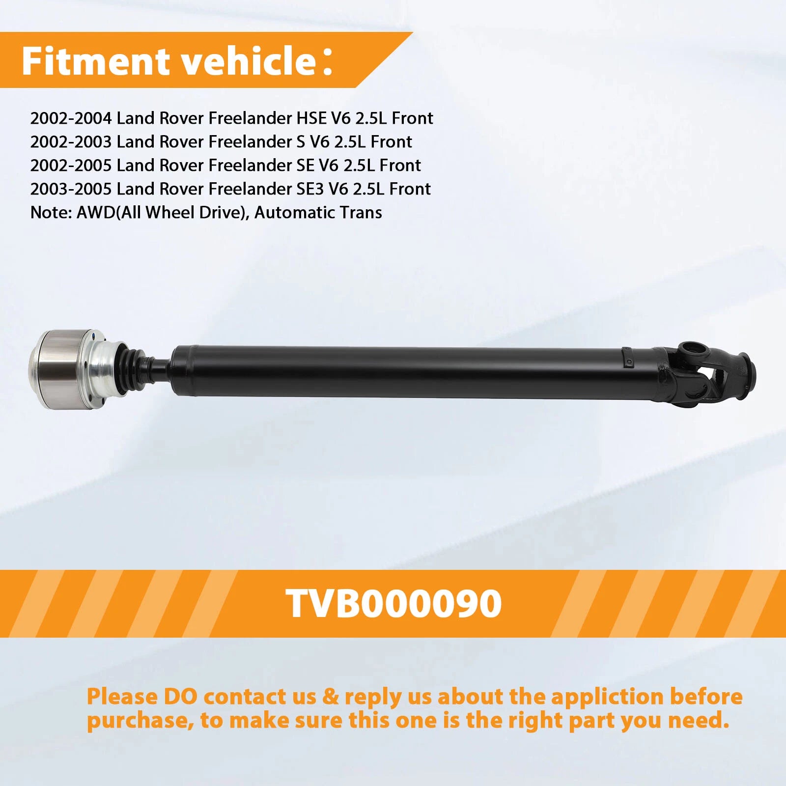 Front Driveshaft for Land Rover Freelander 2002-2005 AWD Auto Trans