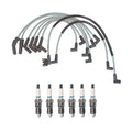 Denso Wire Set & 6 Iridium TT Spark Plugs for Ford 2.8L 2.9L V6 (1983–1992)