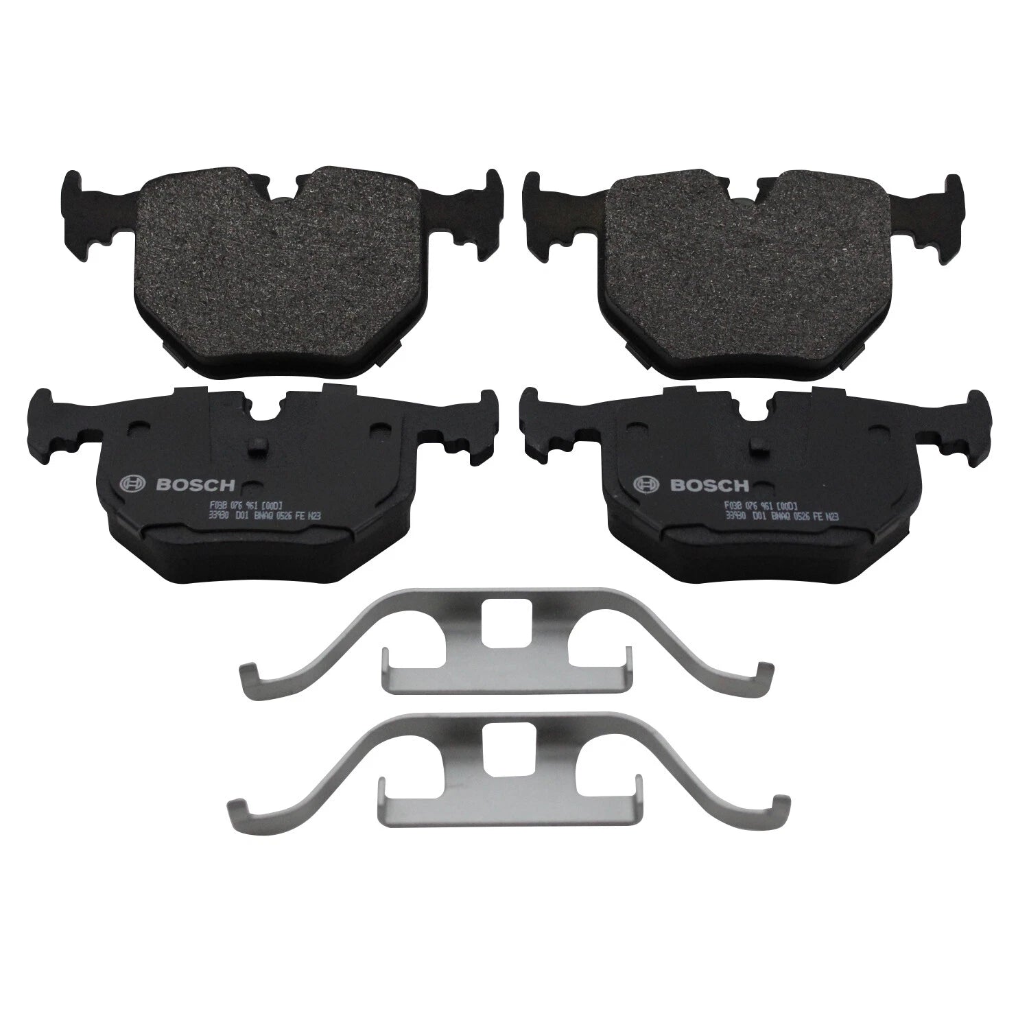 Set of 4 Bosch QuietCast Rear Semi-Metallic Brake Pads for BMW E38 E46 E53 E60 E83 E85