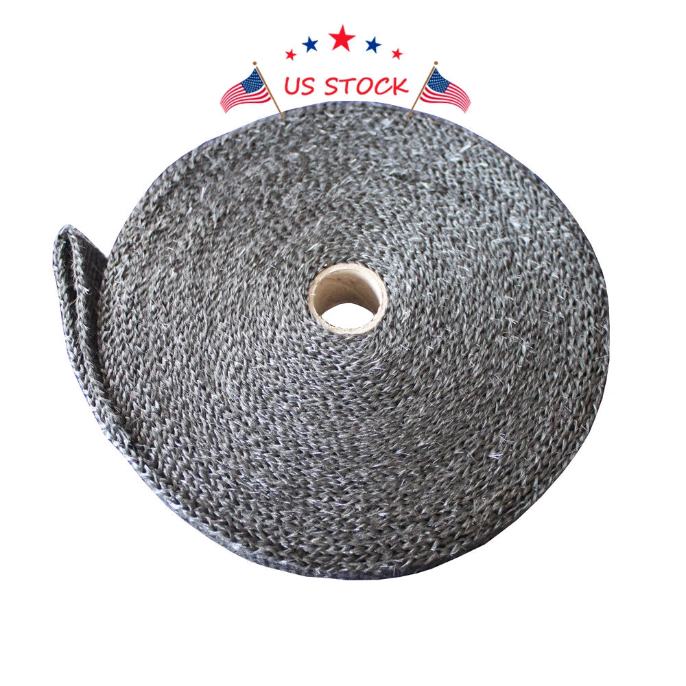 Exhaust Wrap for Universal Applications (1" x 50 Ft, Black)