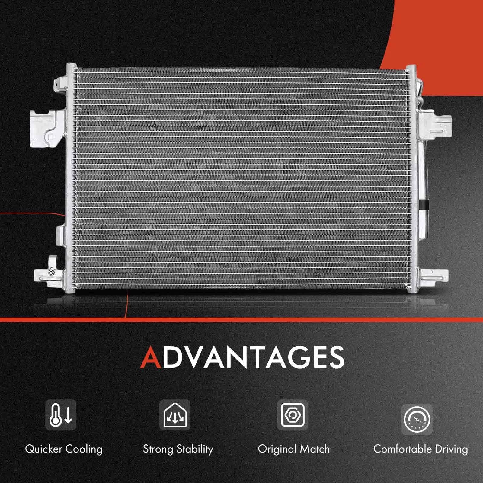 AC condenser and cooling fan assembly kit for Mitsubishi Outlander (2008–2013)