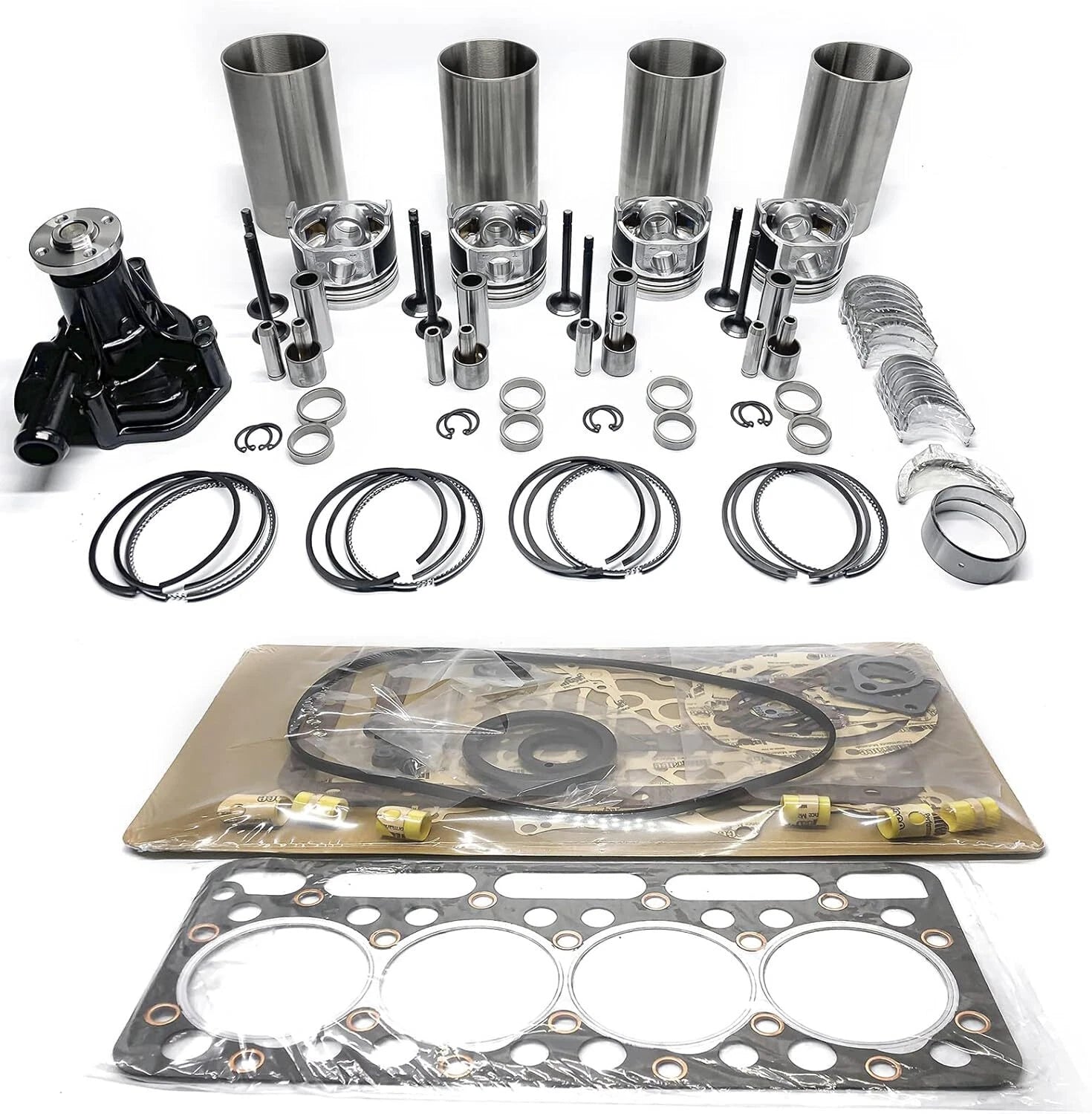 Engine Rebuild Kit with Water Pump for Yanmar 4TNV98 4TNV98T