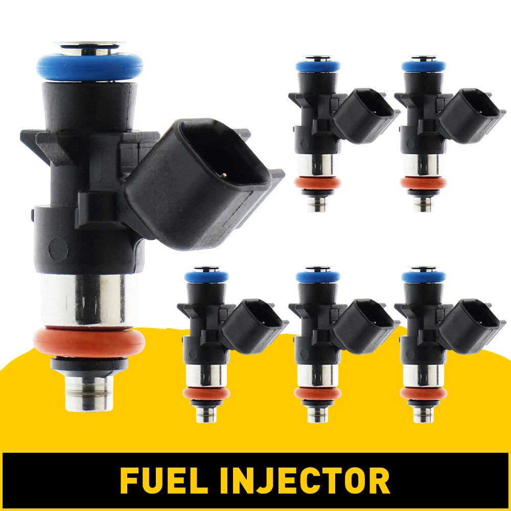 Set of 6 Fuel Injectors for Chrysler Dodge Ram Jeep 3.6L (2011–2021)