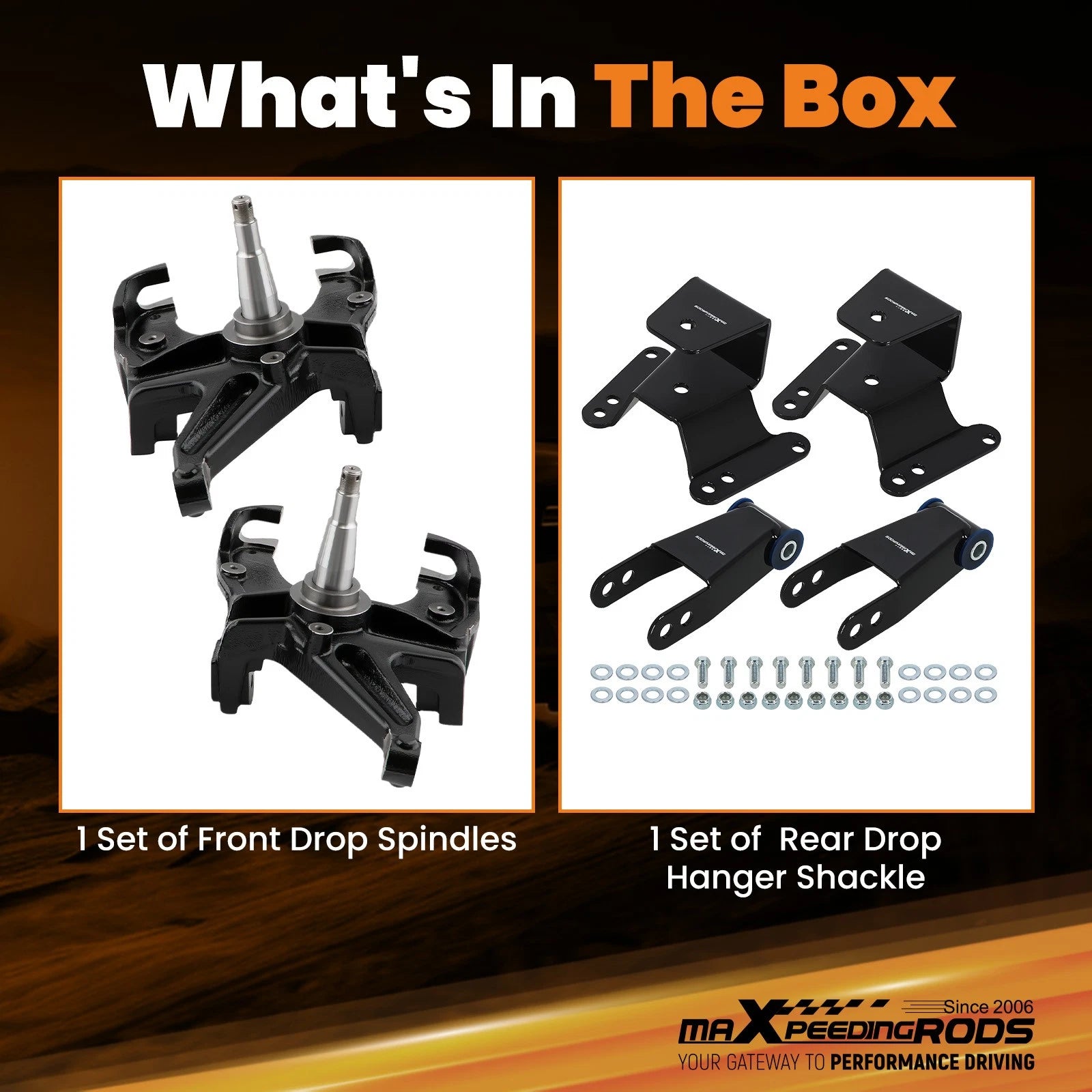 3" 4" Drop Lowering Suspension Kit for Chevy GMC C-10 (1973-1987)