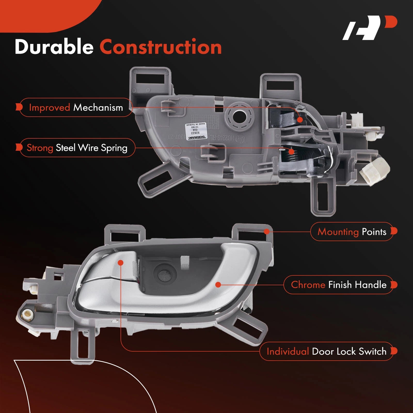 Rear Left Interior Door Handle for Honda Civic (2012-2015)