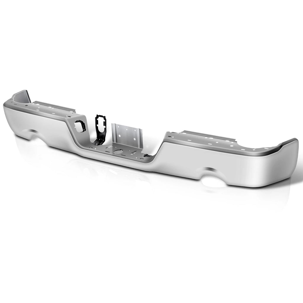 Chrome Rear Bumper Bar for Dodge Ram 1500 Classic (2009–2024) w/ Dual Exhaust Holes
