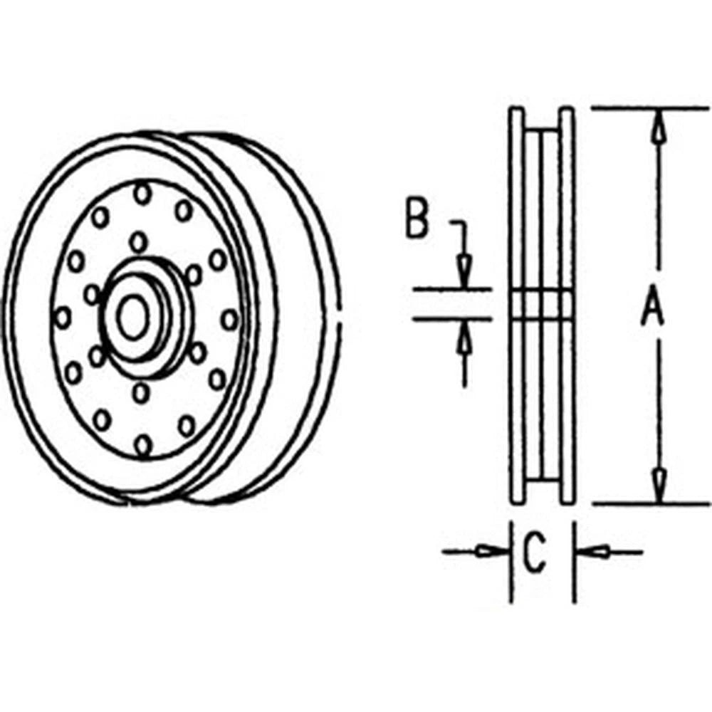 V-Belt Idler Pulley for Case IH 8560 8570 8590 9700 9729 (N/A) 312446490