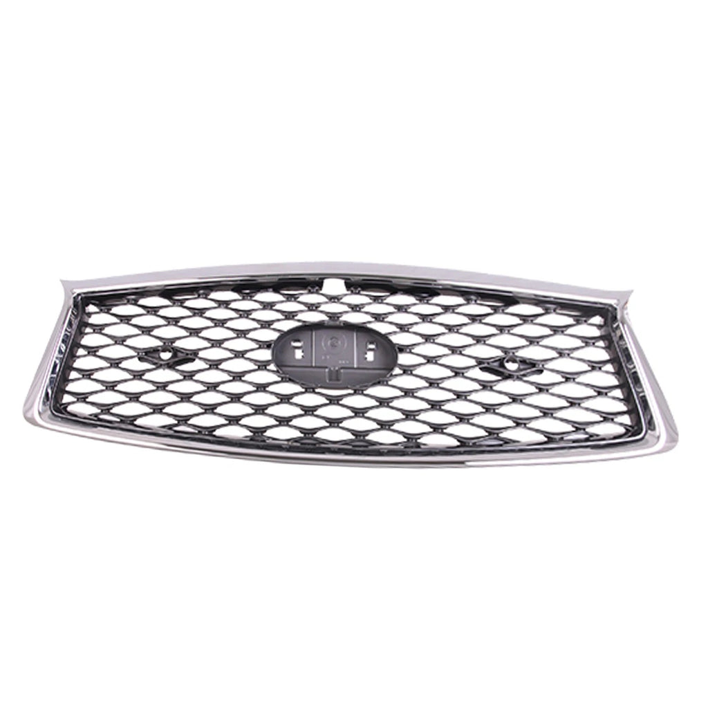 Front Grille Replacement Chrome ABS Plastic w Park Assist for Ford (2011–2018)